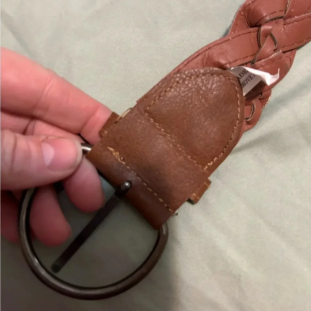 Leather Belt red white blue size 11/40 inches